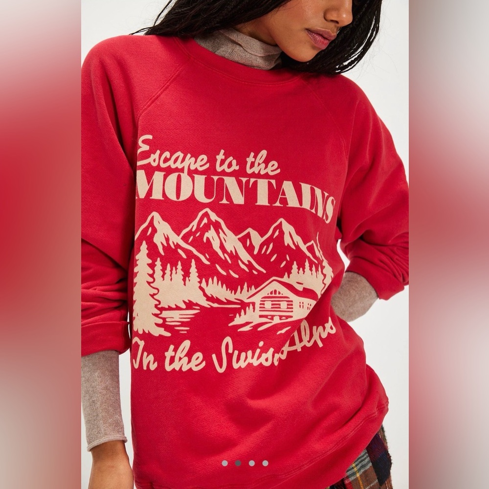 Free People x Retrobrand Collab Great Escape Sweatshirt